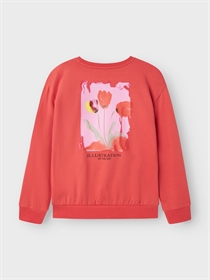 NAME IT Magisk Sweatshirt Fatima Spiced Coral